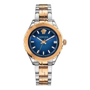 Versace Women’s Quartz Swiss Made Two-tone Stainless Steel Blue Dial 35mm Watch V12060017