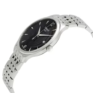TISSOT Men’s Quartz Swiss Made Stainless Steel Black Dial 42mm Watch T0636101105700