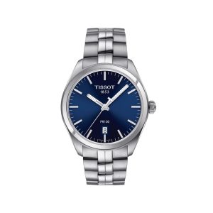 TISSOT Men’s Quartz Swiss Made Stainless Steel Blue Dial 39mm Watch T101.410.11.041.00