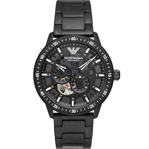 Emporio Armani Men’s Automatic Stainless Steel Black Dial 43mm Watch AR60054