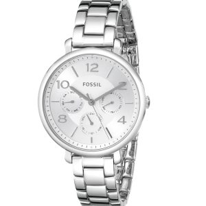 Fossil Women’s Quartz Silver Stainless Steel Silver Dial 36mm Watch ES3664
