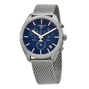 TISSOT Men’s Quartz Swiss Made Stainless Steel Blue Dial 41mm Watch T101.417.11.041.00