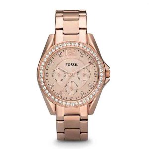 Fossil Women’s Quartz Rose Gold Stainless Steel Rose Gold Dial 38mm Watch ES2811