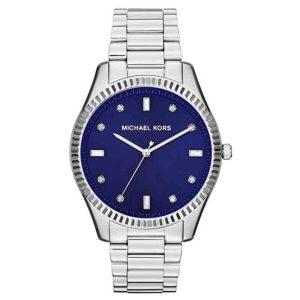 Michael Kors Men’s Quartz Silver Stainless Steel Blue Dial 41mm Watch MK3225