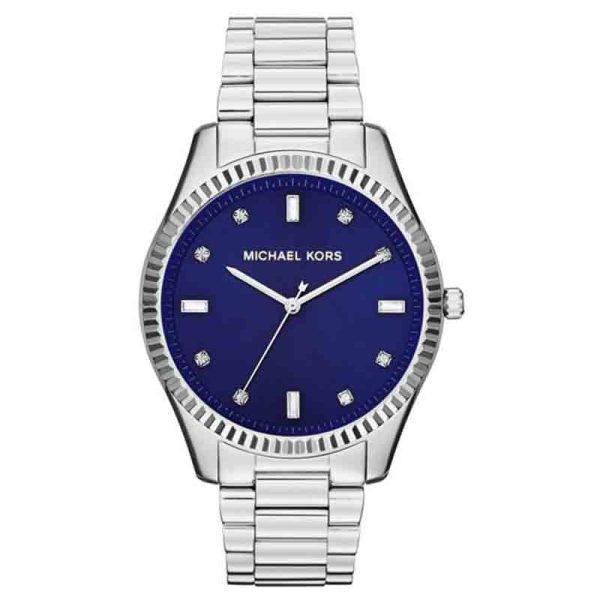 Michael Kors Men’s Quartz Silver Stainless Steel Blue Dial 41mm Watch MK3225