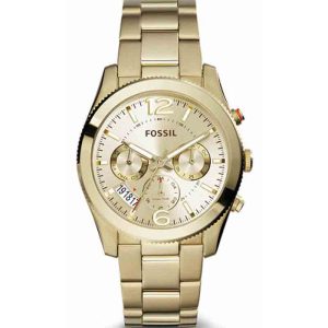 Fossil Women’s Quartz Gold Stainless Steel Gold Dial 40mm Watch ES3884
