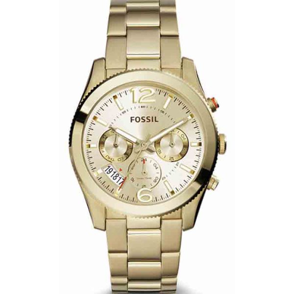 Fossil Women’s Quartz Gold Stainless Steel Gold Dial 40mm Watch ES3884