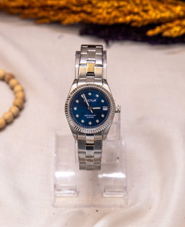 Sector Women’s Quartz Silver Stainless Steel Blue Dial 30mm Watch SEC109582