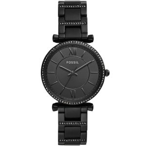 Fossil Women’s Quartz Black Stainless Steel Black Dial 35mm Watch ES4488