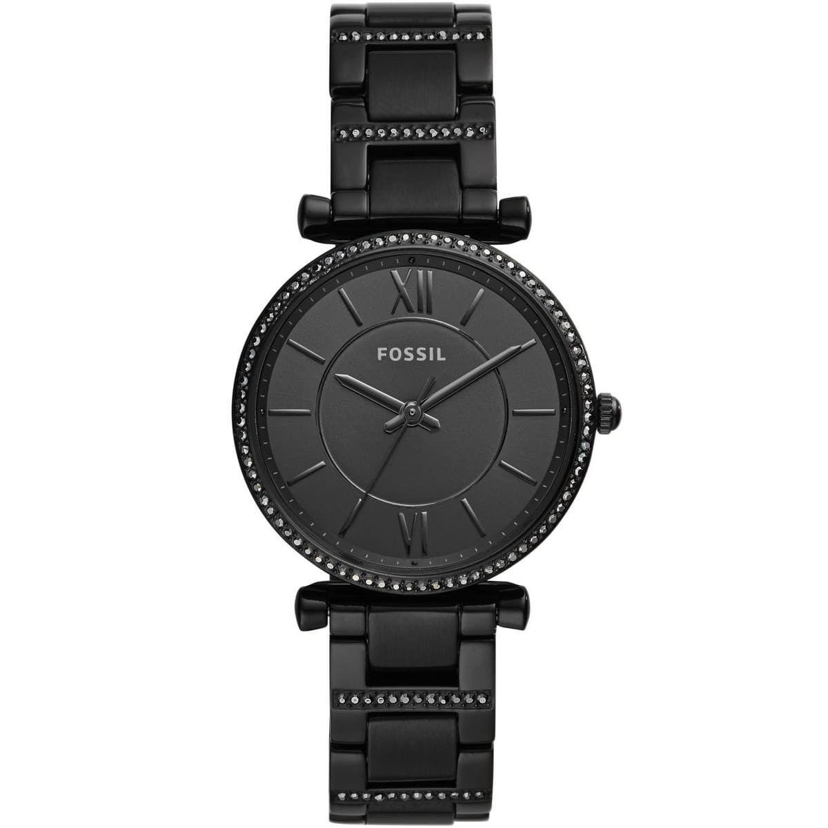 Fossil Women’s Quartz Black Stainless Steel Black Dial 35mm Watch ...