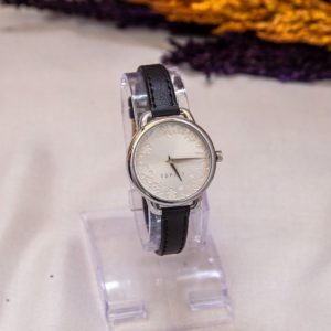 Esprit Women’s Quartz Black Leather Strap Silver Dial 32mm Watch 906802002