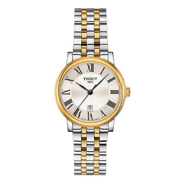 Tissot Women’s Quartz Swiss Made Two-tone Stainless Steel Silver Dial 30mm Watch T122.210.22.033.00