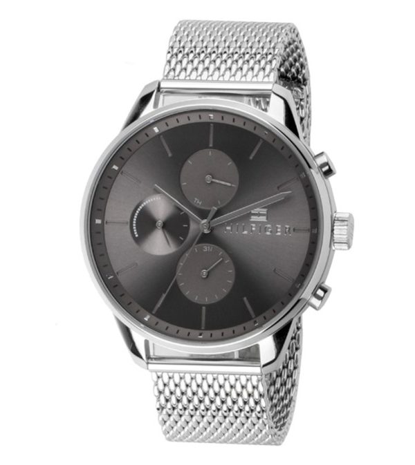 Tommy Hilfiger Men’s Quartz Silver Stainless Steel Grey Dial 44mm Watch 1791484