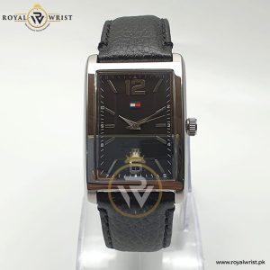 Tommy Hilfiger Men’s Quartz Black Leather Strap Black Dial 30mm Watch TH241951594