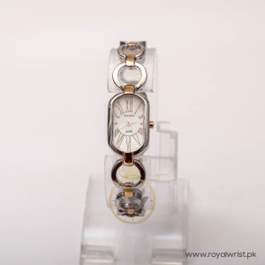 Romanson Women’s Swiss Made Quartz Two-tone Stainless Steel Mother of Pearl Dial 18mm Watch RM9902LL