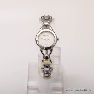 Romanson Women’s Quartz Swiss Made Silver Stainless Steel White Dial 27mm Watch RD0109LL