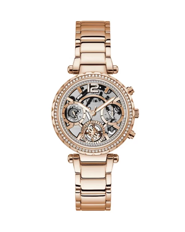 Guess Women’s Quartz Rose Gold Stainless Steel Rose Gold Dial 37mm Watch GW0403L3
