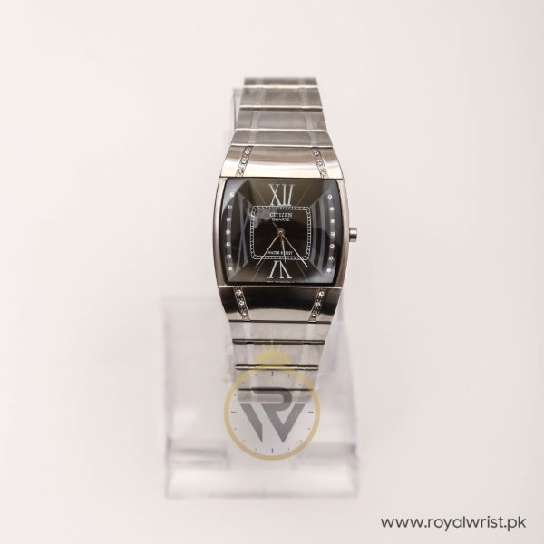 Citizen Women’s Quartz Silver Stainless Steel Black Dial 32mm Watch DZ770008