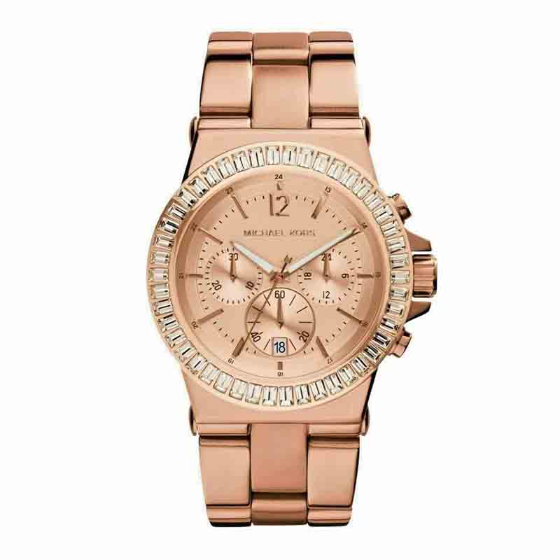 Michael Kors Women's Quartz Rose Gold Stainless Steel Rose Gold Dial 43mm  Watch MK5412 