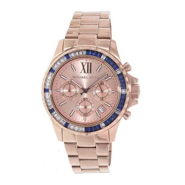 Michael Kors Women’s Quartz Rose Gold Stainless Steel Rose Gold Dial 42mm Watch MK5755