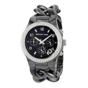 Michael Kors Women’s Quartz Black Stainless Steel Black Dial 40mm Watch MK5388