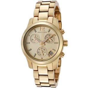 Michael Kors Women’s Quartz Gold Stainless Steel Champagne Dial 33mm Watch MK5384