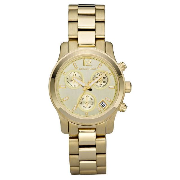 Michael Kors Women’s Quartz Gold Stainless Steel Champagne Dial 33mm Watch MK5384