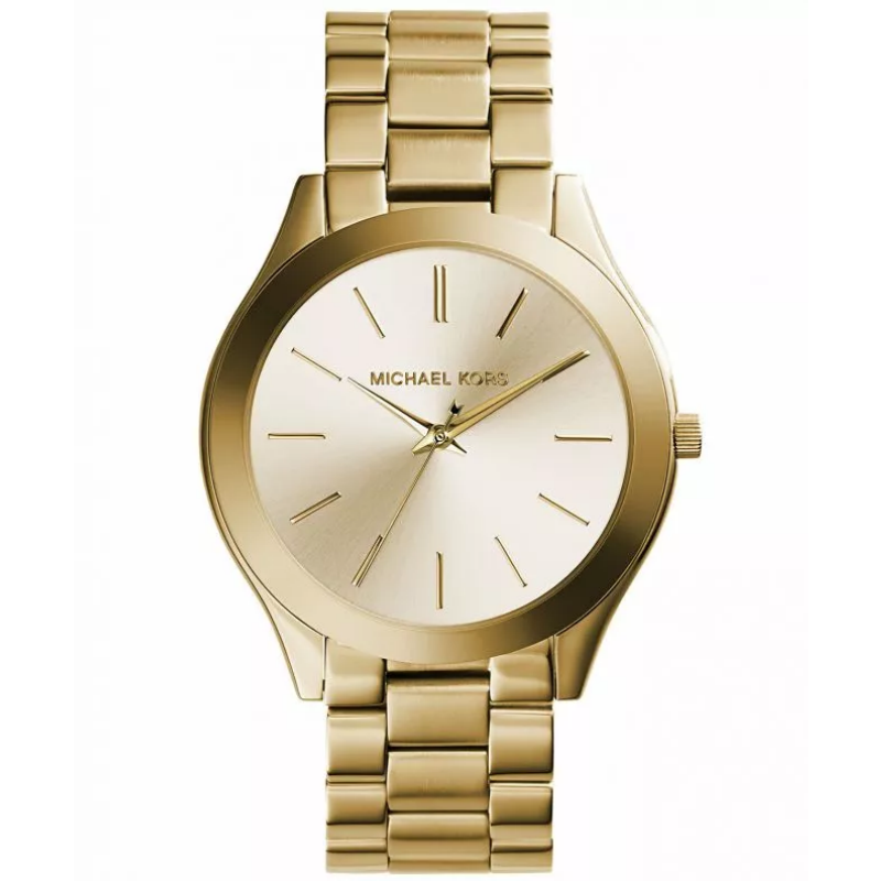 Michael Kors Women’s Quartz Gold Stainless Steel Champagne Dial 42mm Watch MK3179 (Without Tag)