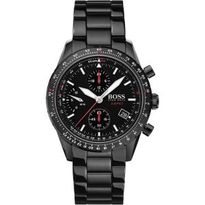 Hugo Boss Men’s Quartz Black Stainless Steel Black Dial 44mm Watch 1513771