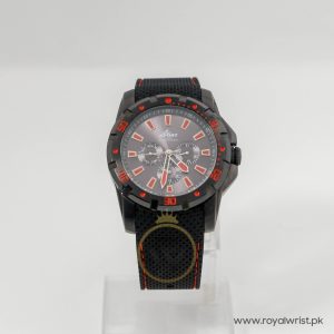 Gogo sport Men’s Quartz Black Silicone Strap Black Dial 44mm Watch G6613M