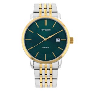 Citizen Men’s Quartz Two-tone Stainless Steel Green Dial 39mm Watch DZ0044-50X