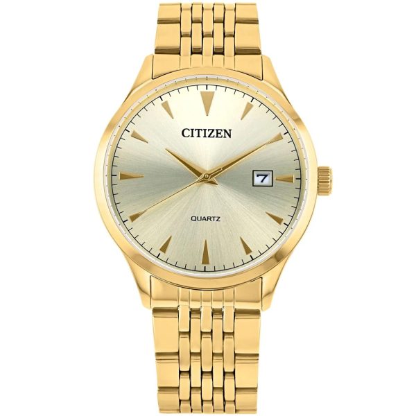 Citizen Men’s Quartz Gold Stainless Steel Gold Dial 41mm Watch DZ0062-58P