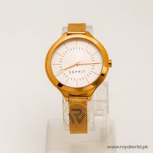 Esprit Women’s Quartz Rose Gold Stainless Steel Silver Dial 41mm Watch ES906762002X