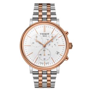 TISSOT Men’s Quartz Swiss Made Two-tone Stainless Steel White Dial 41mm Watch T122.417.22.011.00