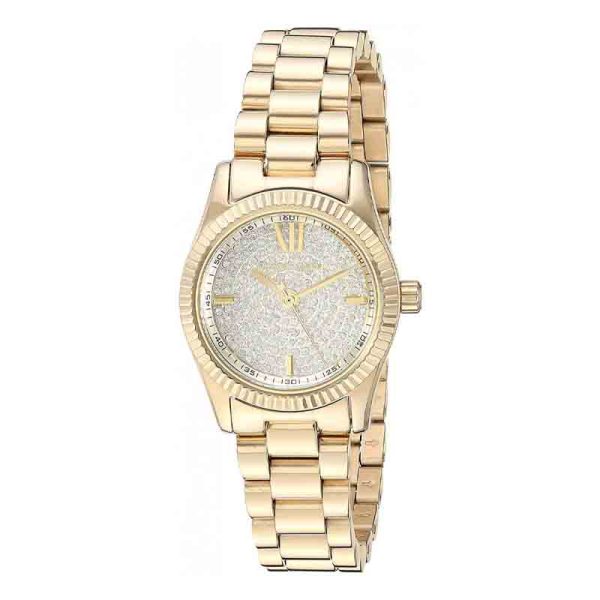 Michael Kors Women’s Quartz Gold Stainless Steel Crystal Pave Dial 26mm Watch MK3691