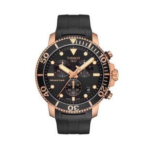 TISSOT Men’s Quartz Black Silicone Strap Black Dial 45mm Watch T120.417.37.051.00