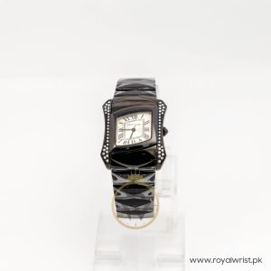 Pierre Cardin Women’s Swiss Made Black Stainless Steel Silver Dial 34mm Watch PC10213/2