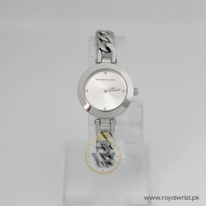 BCBG MAX AZRIA Women’s Quartz Silver Stainless Steel Silver Dial 30mm Watch BG50695001/2