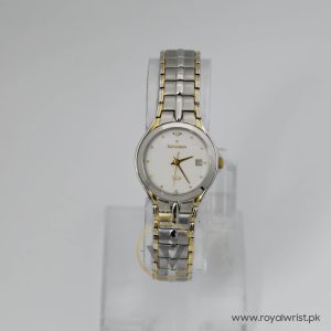 Romanson Women’s Swiss Made Quartz Two-tone Stainless Steel White Dial 26mm Watch RM026458