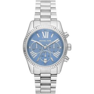 Michael Kors Women’s Quartz Silver Stainless Steel Blue Dial 38mm Watch MK7215