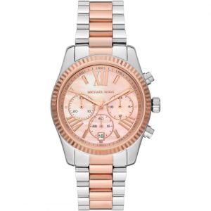 Michael Kors Women’s Quartz Two-tone Stainless Steel Rose Gold Mother Of pearl Dial 38mm Watch MK7219