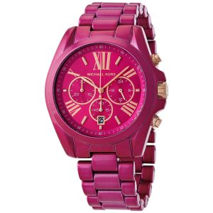 Michael Kors Women’s Quartz Pink Stainless Steel Pink Dial 43mm Watch MK6719