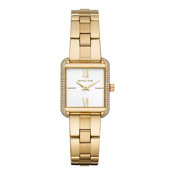 Michael Kors Women’s Quartz Gold Stainless Steel White Dial 30mm Watch MK3949