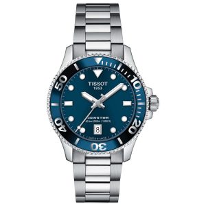 Tissot Women’s Swiss Made Quartz Silver Stainless Steel Blue Dial 36mm Watch T120.210.11.041.00