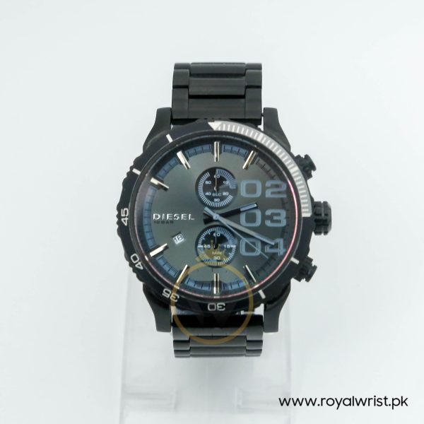 Diesel Men’s Quartz Black Stainless Steel Grey Dial 51mm Watch DZ4314