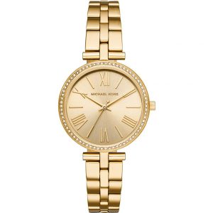 Michael Kors Women’s Quartz Gold Stainless Steel Gold Dial 34mm Watch MK3903