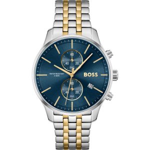 Hugo Boss Men’s Quartz Two-tone Stainless Steel Blue Dial 42mm Watch 1513976