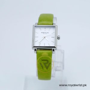Kenneth Cole Women’s Quartz Green Leather Strap White Dial 26mm Watch KC50523l