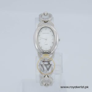 Romanson Women’s Swiss Made Quartz Silver Stainless Steel White Dial 26mm Watch RD0179QL