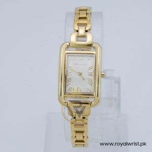 BCBG MAX AZRIA Women’s Quartz Gold Stainless Steel White Dial 23mm Watch BG50909003